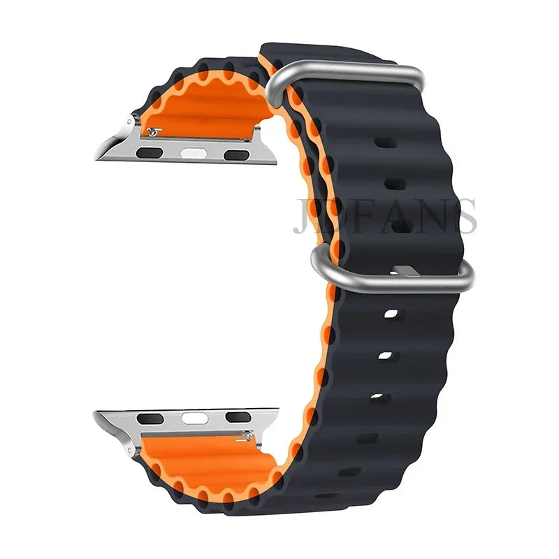 Strap For Apple watch ultra band 49mm 44mm 45mm 41mm 40mm 38mm 44 45 mm 1:1 Original Ocean belt iWatch series 9 8 7 se bands