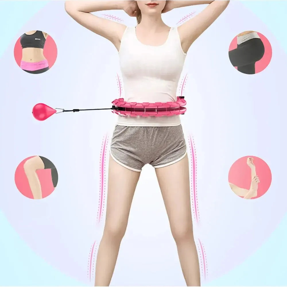 Sections Fitness Smart Sport Hoop Adjustable Thin Waist Exercise Gym Circle Ring Equipment Waist Easy Weight Loss Dropshipping