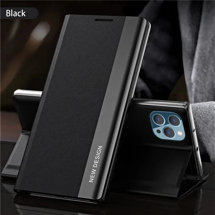 Flip Leather Case For Xiaomi Redmi Note 9S 10S 11S 12 Pro 9C 9T 10X K30S K40 Pro Luxury Ultrathin Magnetic Bracket Cover
