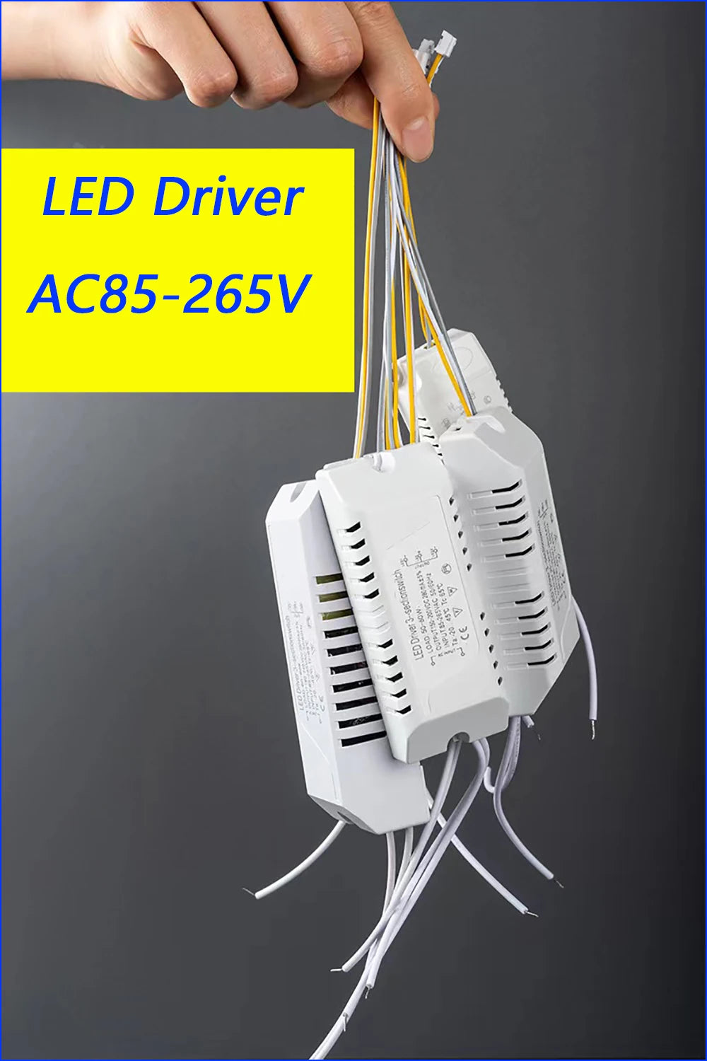 AC Input 85-265V Isolation LED driver With 3Colors LED transformer (25-36W)  (36-50W)×2 for dimmable color-changeable chandelier