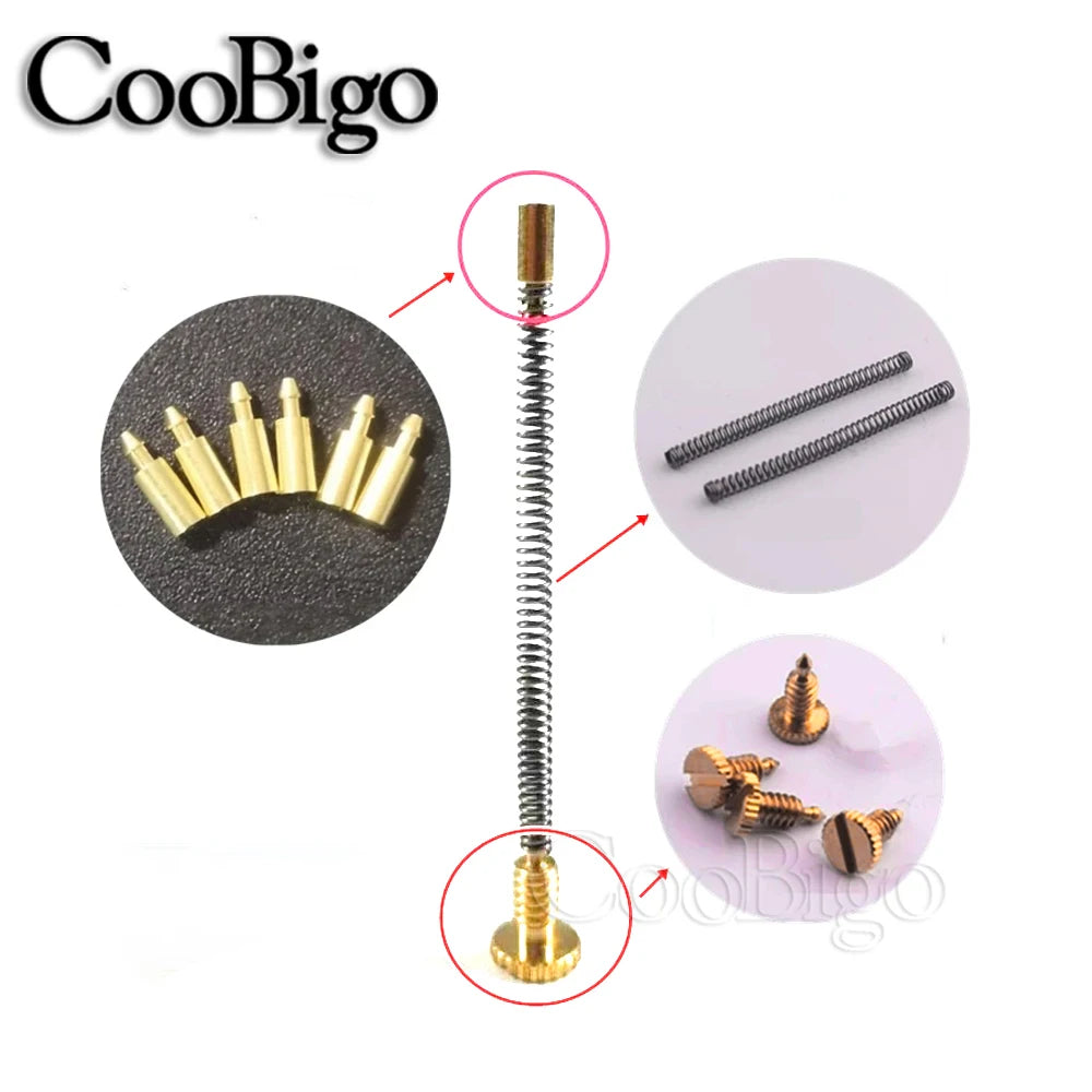 5pcs Kerosene Lighter Replacement Spring Screws for Petrol Oil Zippo Zorro Lighters Repair Smoking Cigarette Accessories Metal