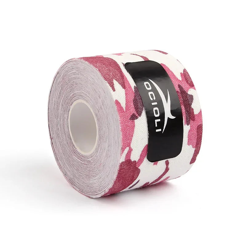5 Pieces 5mx5cm Kinesiology Tape Sports Safety Tape Bandage Strain Injury Support Waterproof Elastic Physio Kinesiotape Patch