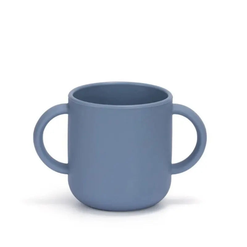 Silicone Cups For Infants And Young Children, Learning And Drinking Water Cups, Double Ear Cups, Endurance Training Cups