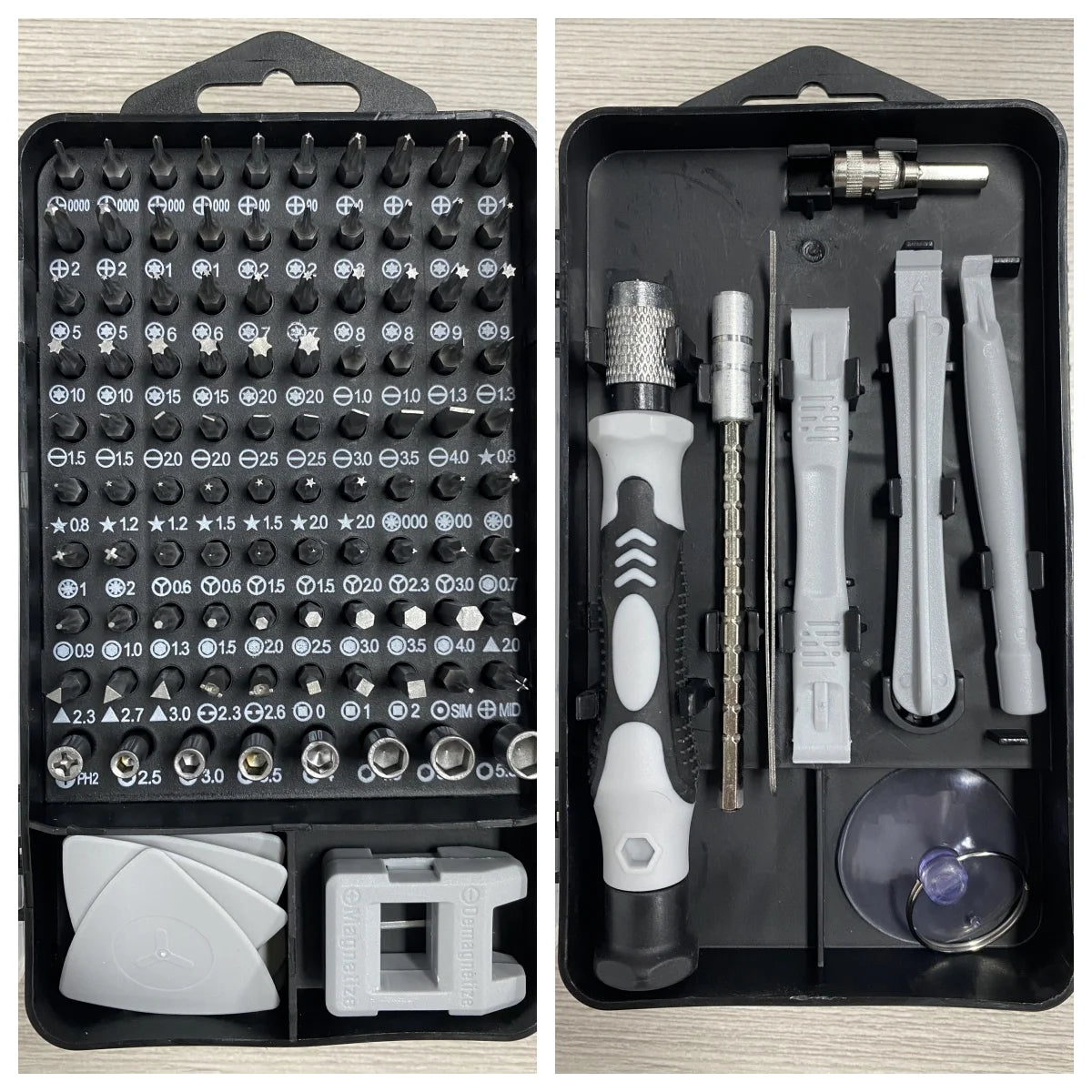 Multi-function screwdriver 115 in 1 disassembly repair tool set for daily maintenance of small appliances electronic products