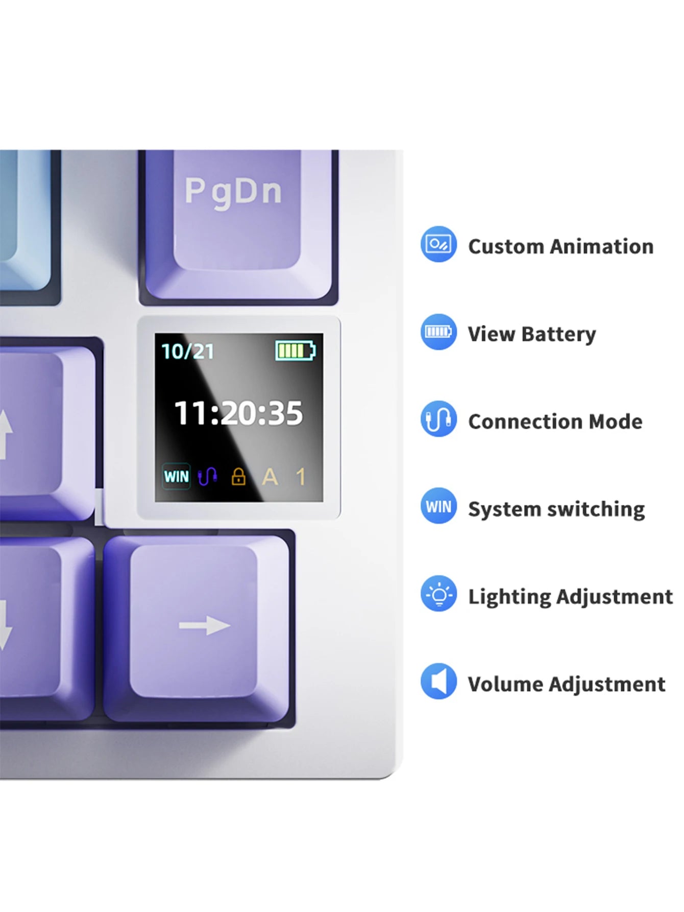 Ajazz AK820/AK820Pro gaming mechanical keyboard Bluetooth 5.1/Wireless/wired c custom keyboard with heat exchange sealed button