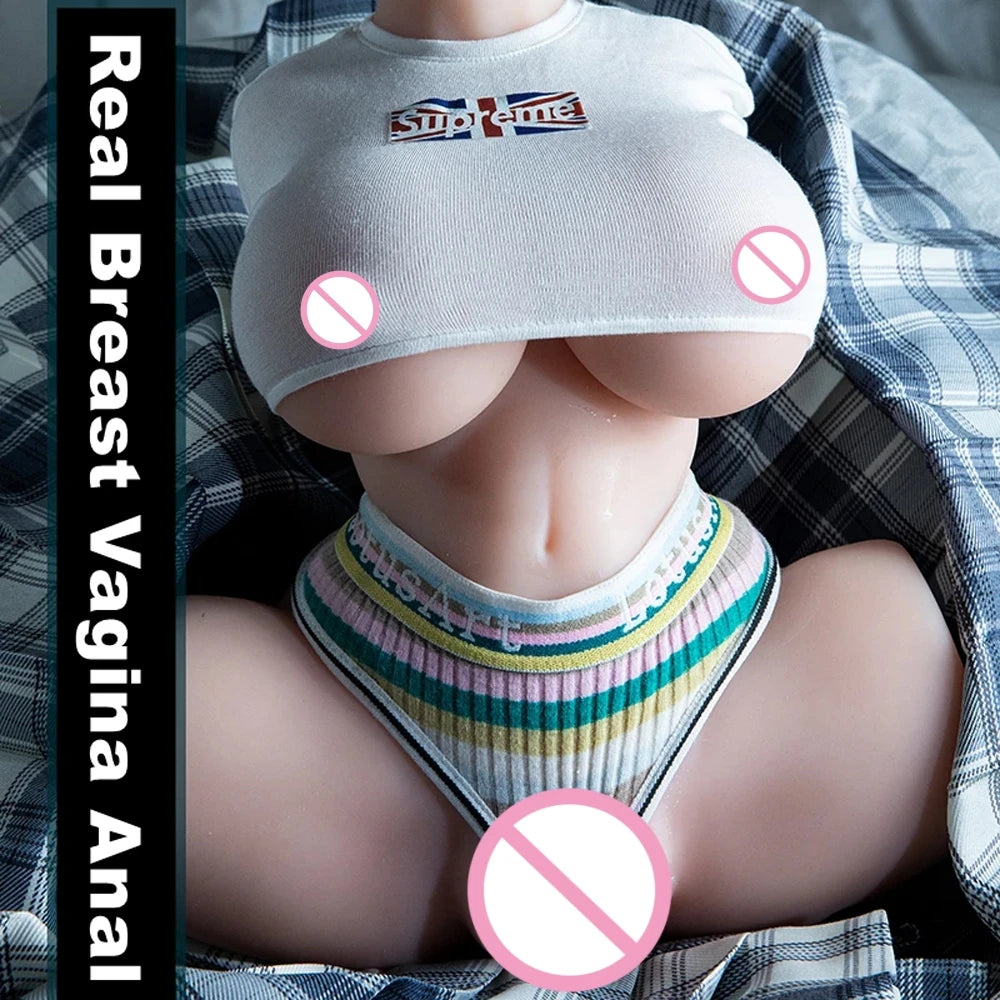 18 Vagina Breast Toys Lifelike Pussy Pocket Mini Sex Doll for Men Realistic Pussy Masturbation Adult Small Torso Sex Toy For Men
