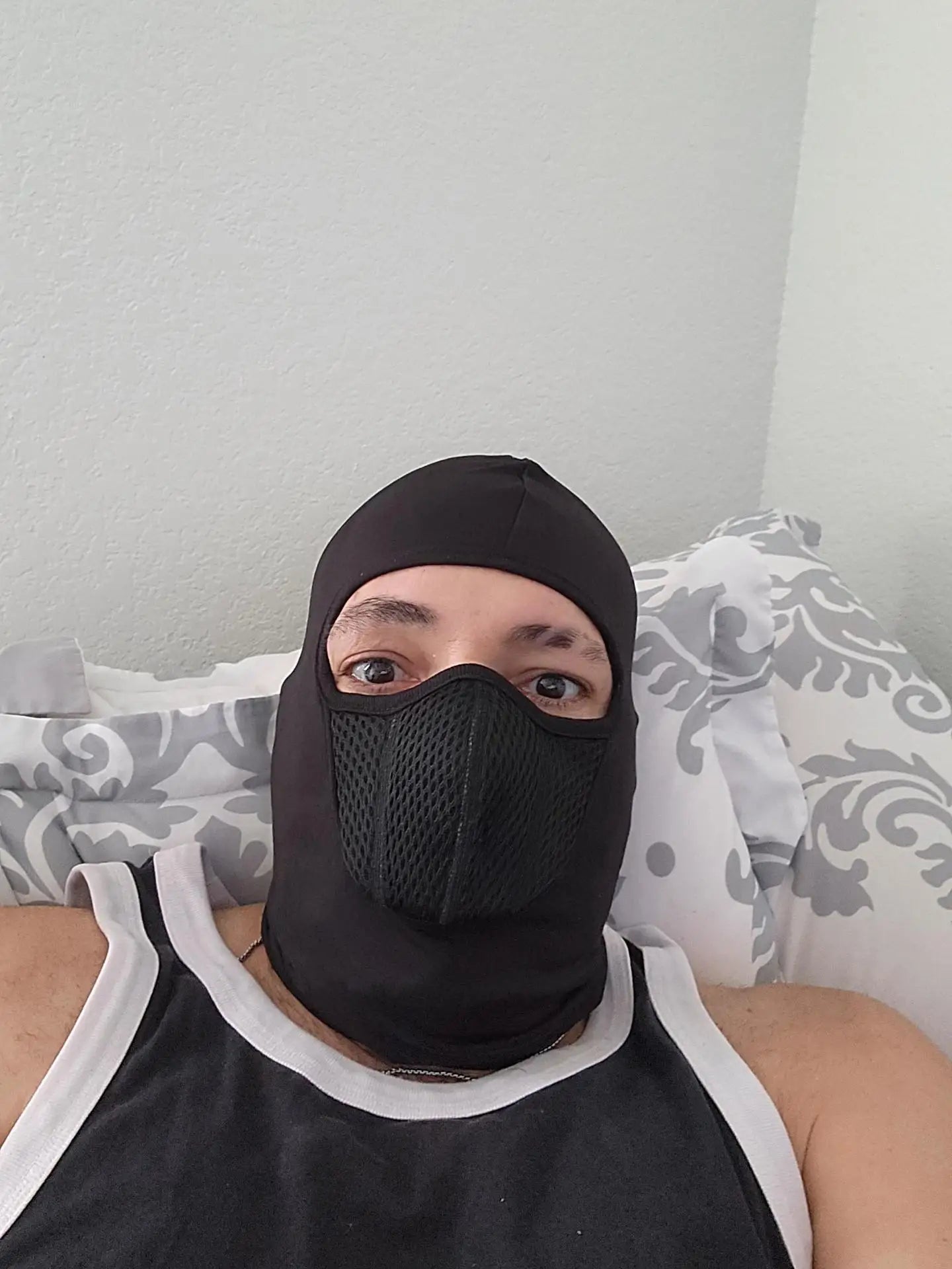 Headgear Men's and Women's Summer Outdoor Riding Ice Silk Mask Full Face Neck Fishing UV Breathable Sun Hat Patchwork Style