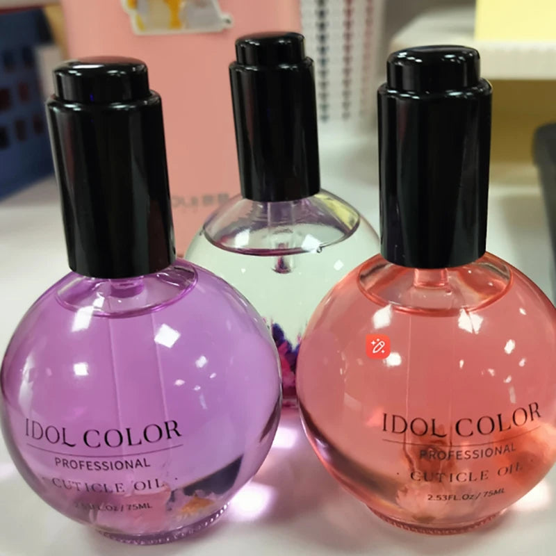 IDOL COLOR Cuticle Oil, 2.56 FL Oz, Repairs and Restores Cuticles - Organic Spa Treatment - For Stronger, Healthier Nails