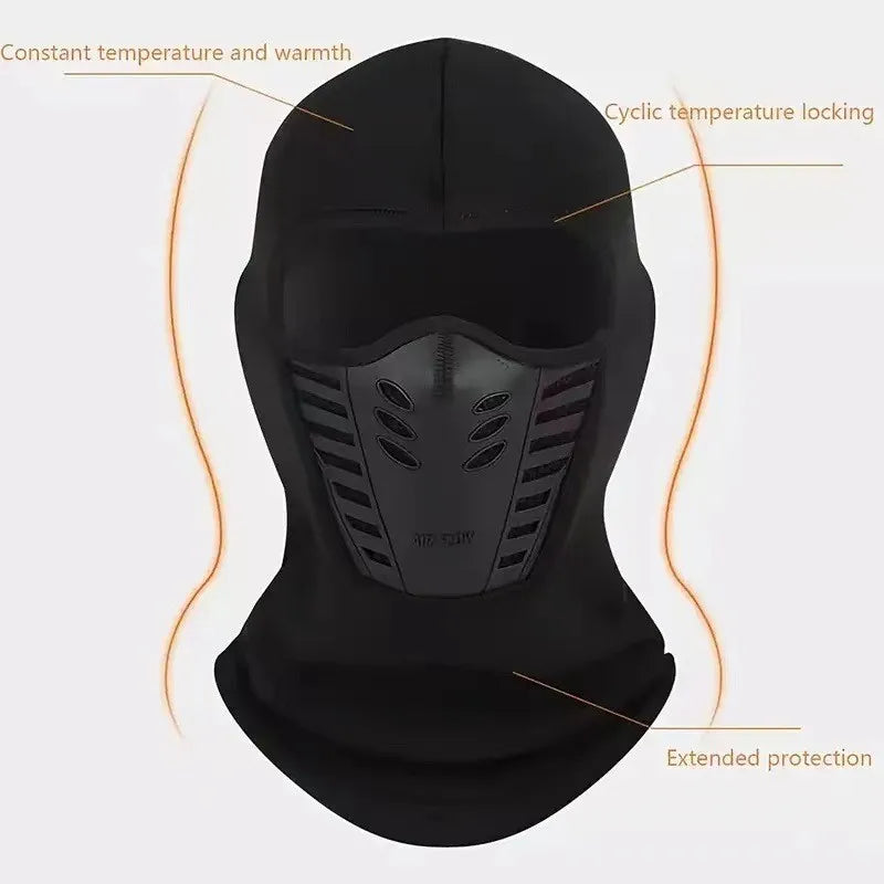 tdoor rider's cold protection, ear protection, neck protection, full face integrated closed windproof cover, warm and dustproo