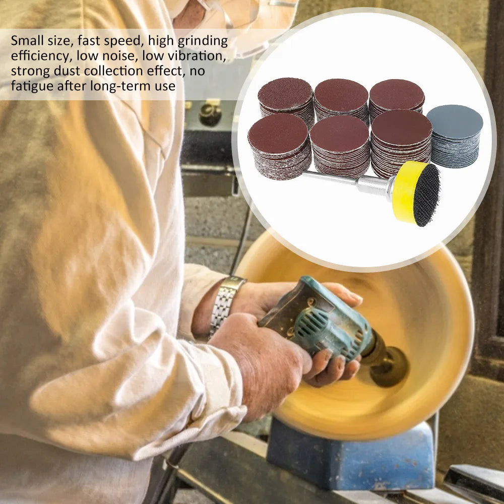 142pcs 1Inch Sanding Discs Pads Set 100-3000 Grit Abrasive Polishing Pad Kit For Rotary Tool Sandpapers Accessories Dropshipping