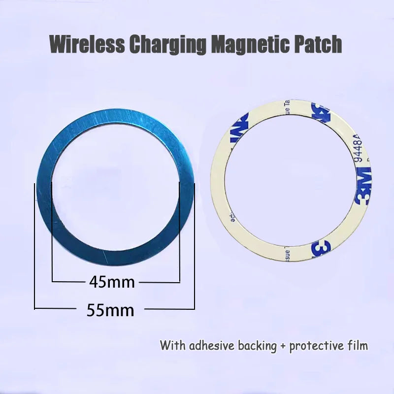 10pcs for Magsafe Magnetic Plate Ring Universal Metal Sticker Support Wireless Charger Metal Plate Sheet for Magnet Car Holder