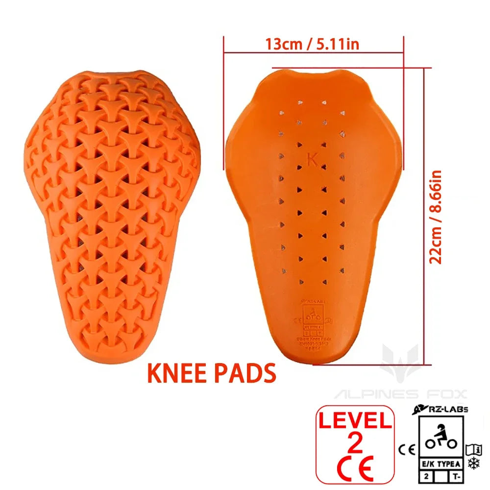 Motorcycle Protective Gear Insert Back Protection Motocross Jacket CE Protector Shoulder Pads Elbow Pads Motorcycle Equipment