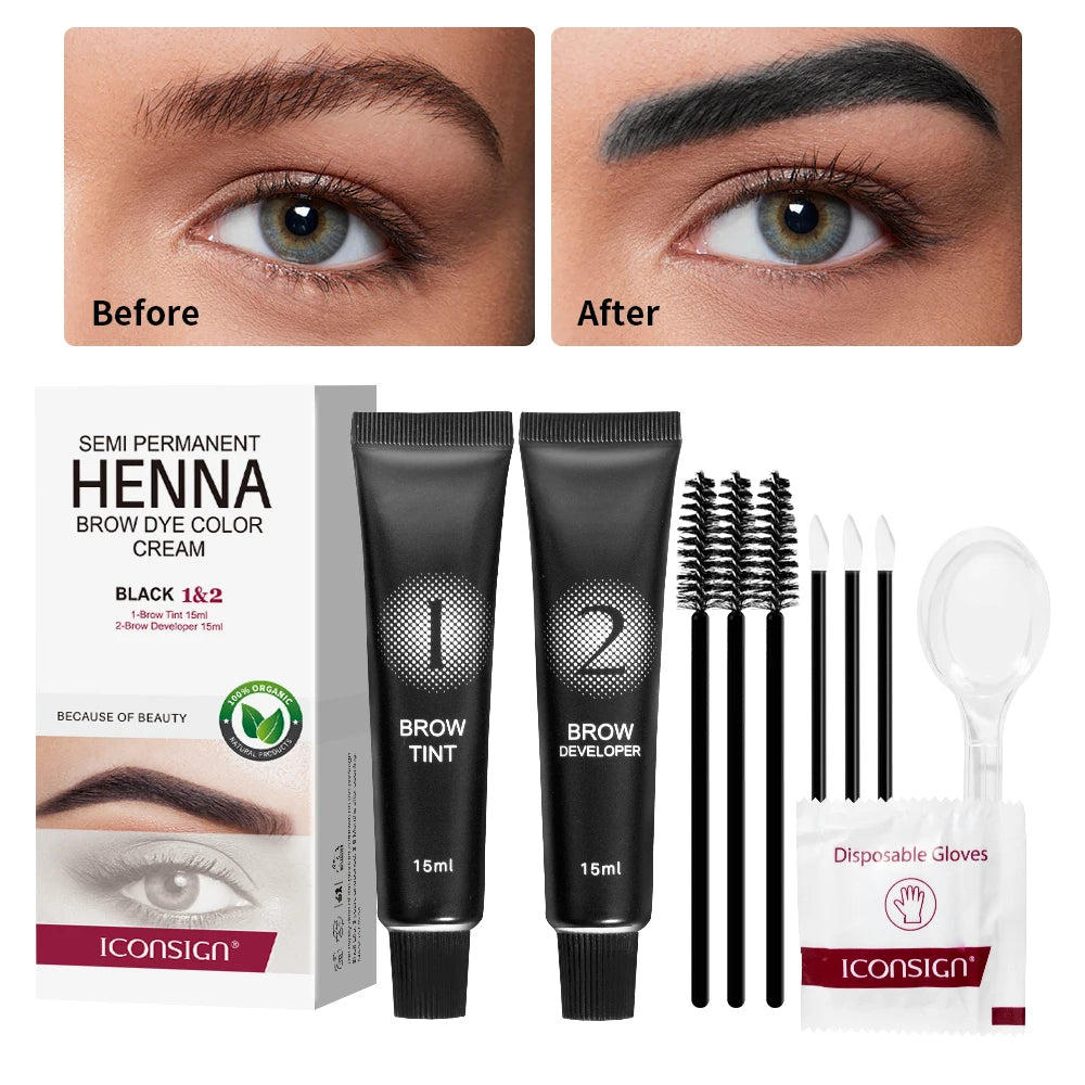 ICONSIGN Lash Lift Kit,Eyelash Perm Kit,Lash Lift and Tint Kit Professional Eyebrows Dye Lash Extension Set Semi-Permanent