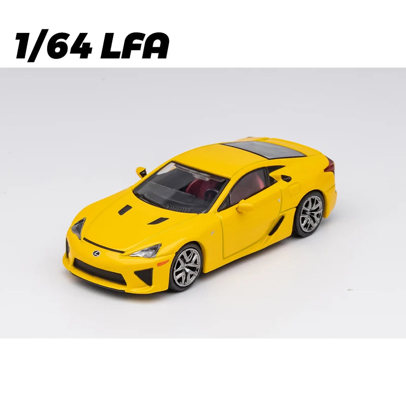 DCT 1/64 LFA Model Car Vintage Sports Vehicle Diecast Car Hobby Collection Toy With Display Case For Adults