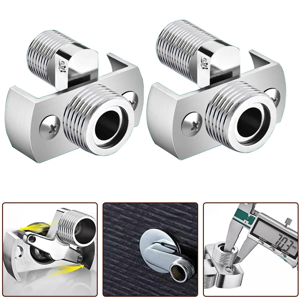 40Degree Adjustable Faucet Angled Curved Foot Eccentric Screw Corner Tap Adapter Shower Conversion Foot Corrector Accessories