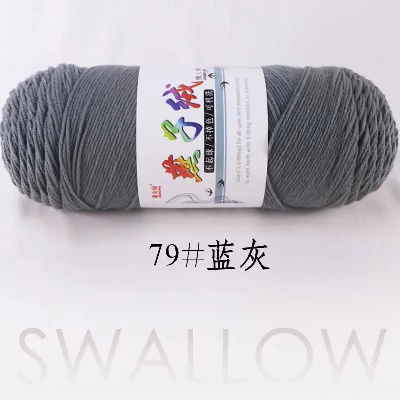 1Pc 200g Milk Cotton yarn for hand knitting Acrylic Crocheting Thread Yarn Crochet Doll sweater bag blanket slipper