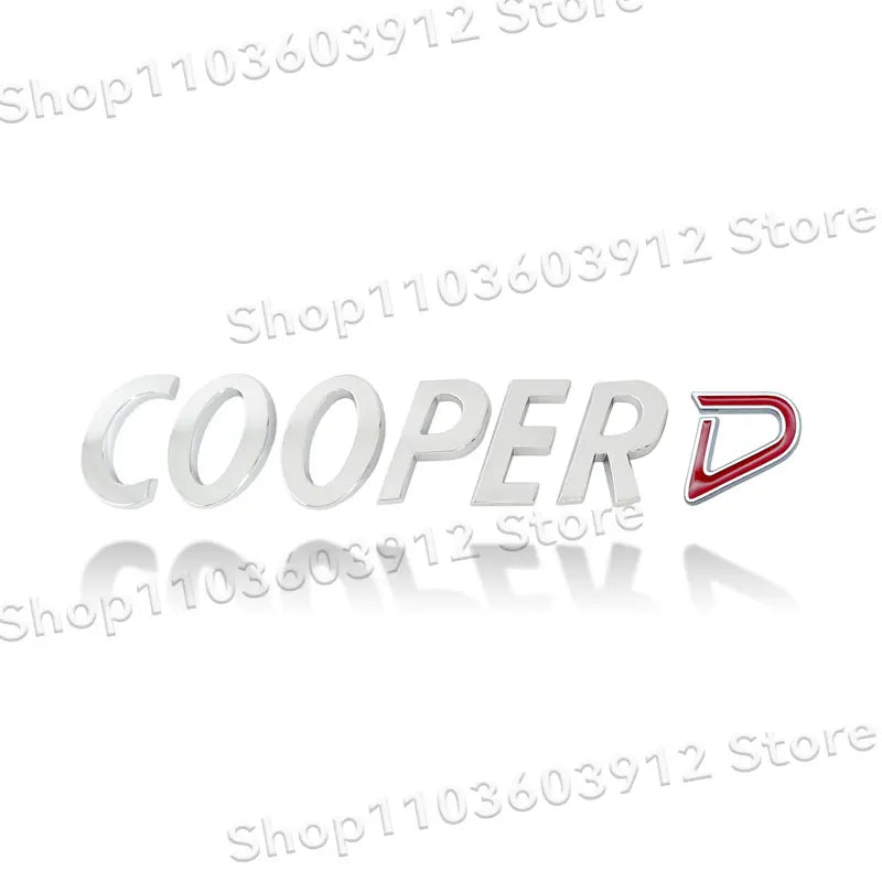 3D Metal Car Styling Cooper S/Cooper D/Cooper SD Emblem Side Fender Rear Tail Trunk Sticker For Mini JCW Clubman R55 R56 R60 F55