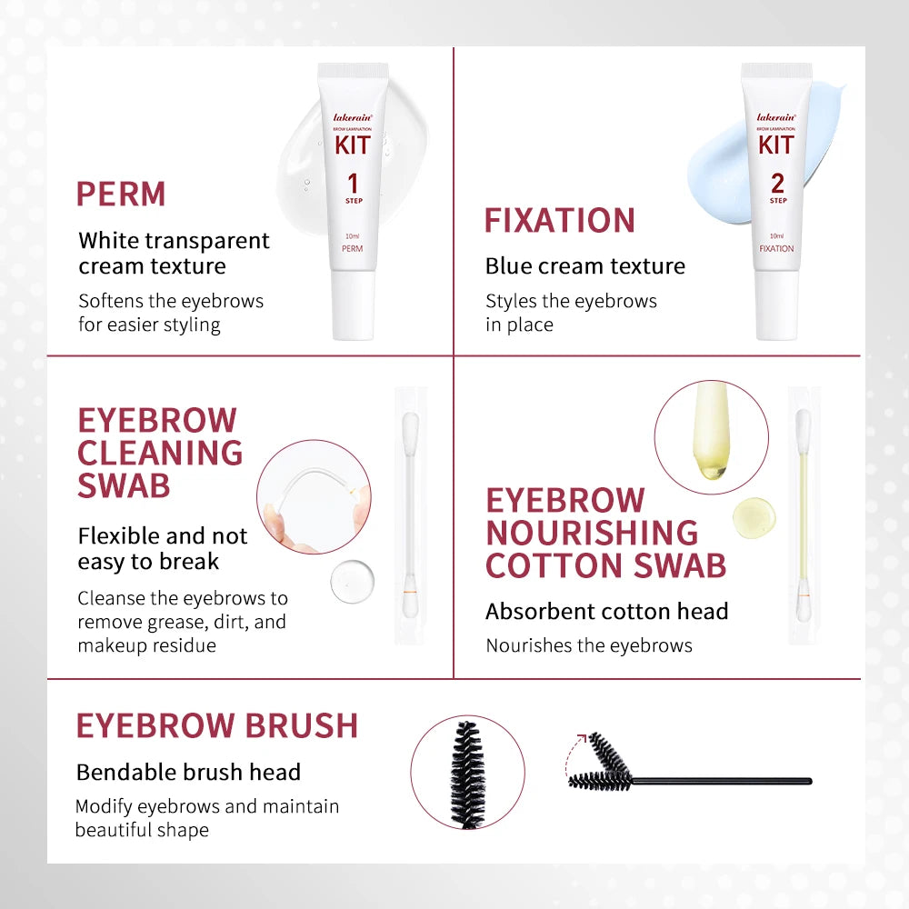 lakerain eyebrow perm kit eyebrow thick curling keratin eyebrow perm tool kit eye makeup tools