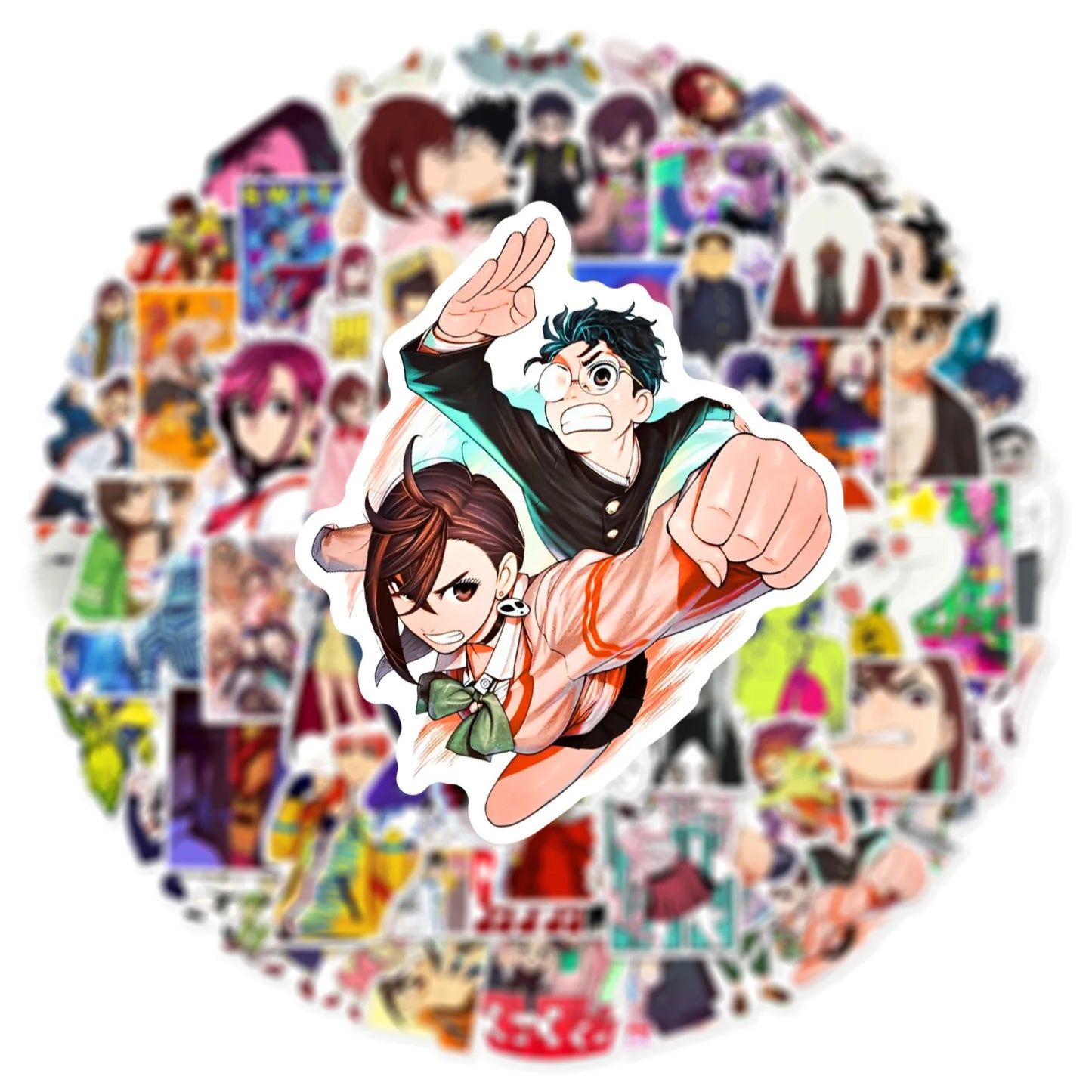 60pcs DAN DA DAN Anime Ayase Momo Stickers Cool Classic Manga Sticker DIY Fridge Notebook Phone Funny Decals for Kids Toy