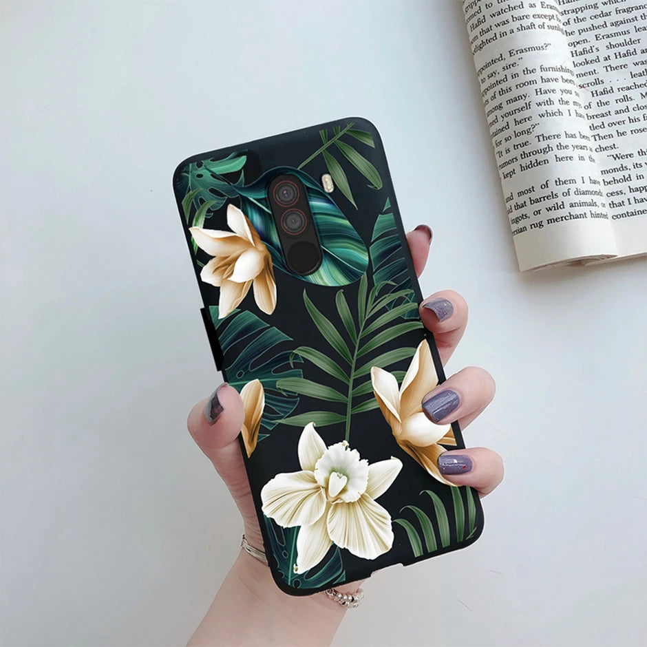 For xiaomi Pocophone F1 Case for xiaomi Poco F1 Case Silicone Soft TPU Phone Cases for PocoF1 Back Cover Heart Butterfly Bumper