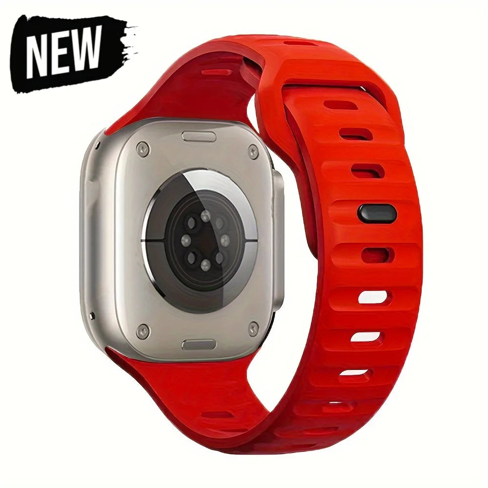 Silicone Sport Strap For Apple Watch Band Ultra2 49mm 45mm 40mm 44mm 42mm 46mm 41mm Correa Bracelet iWatch Series 10 9 8 7 6 5 4