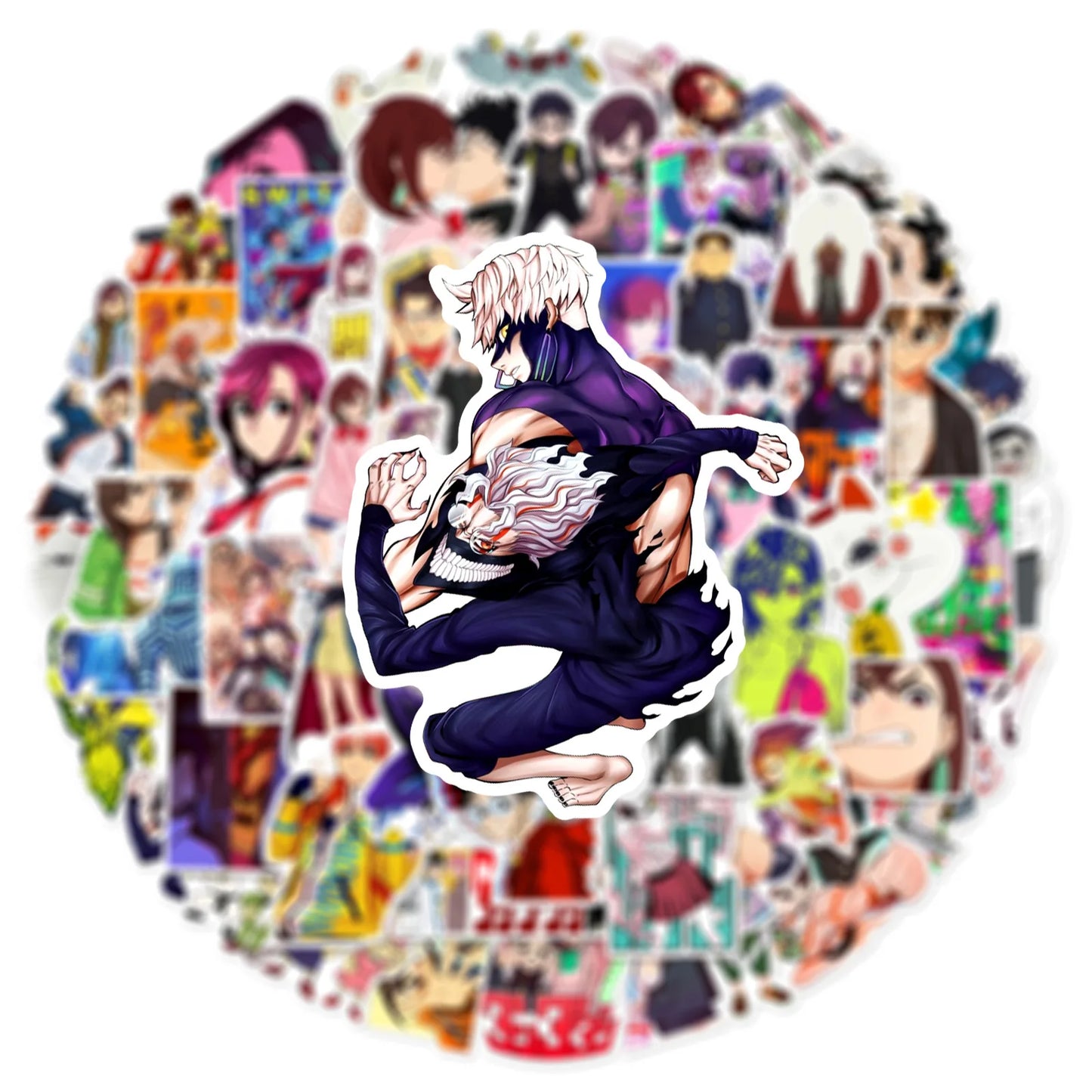 60pcs DAN DA DAN Anime Ayase Momo Stickers Cool Classic Manga Sticker DIY Fridge Notebook Phone Funny Decals for Kids Toy