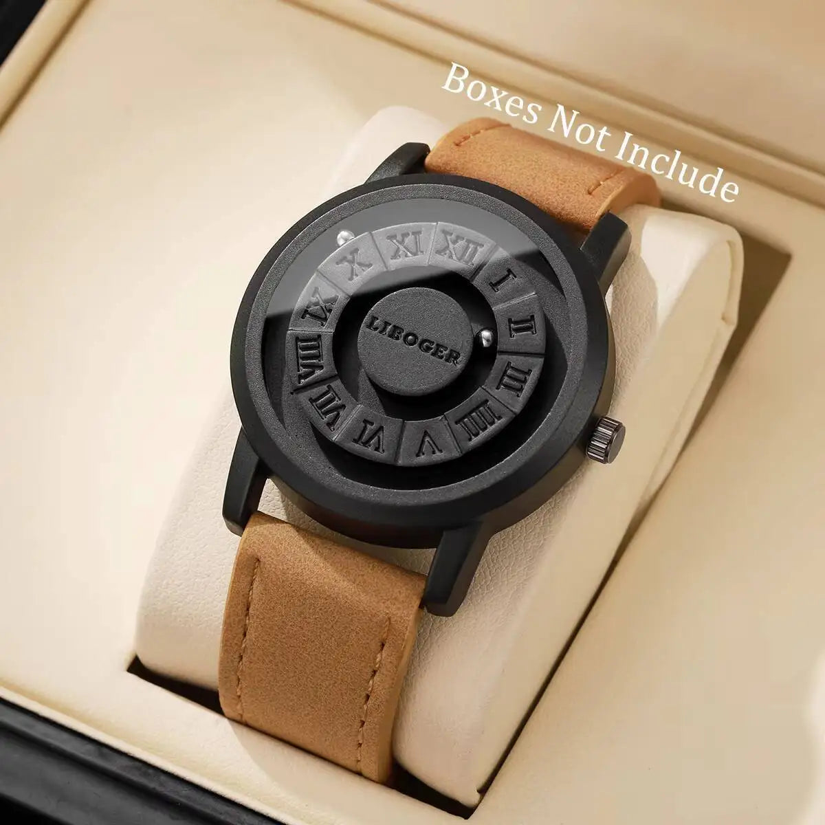 Fashion Magnetic Suspension Men Sports Watches Casual Mens Quartz Wristwatches Reloj Hombre（Without Box）