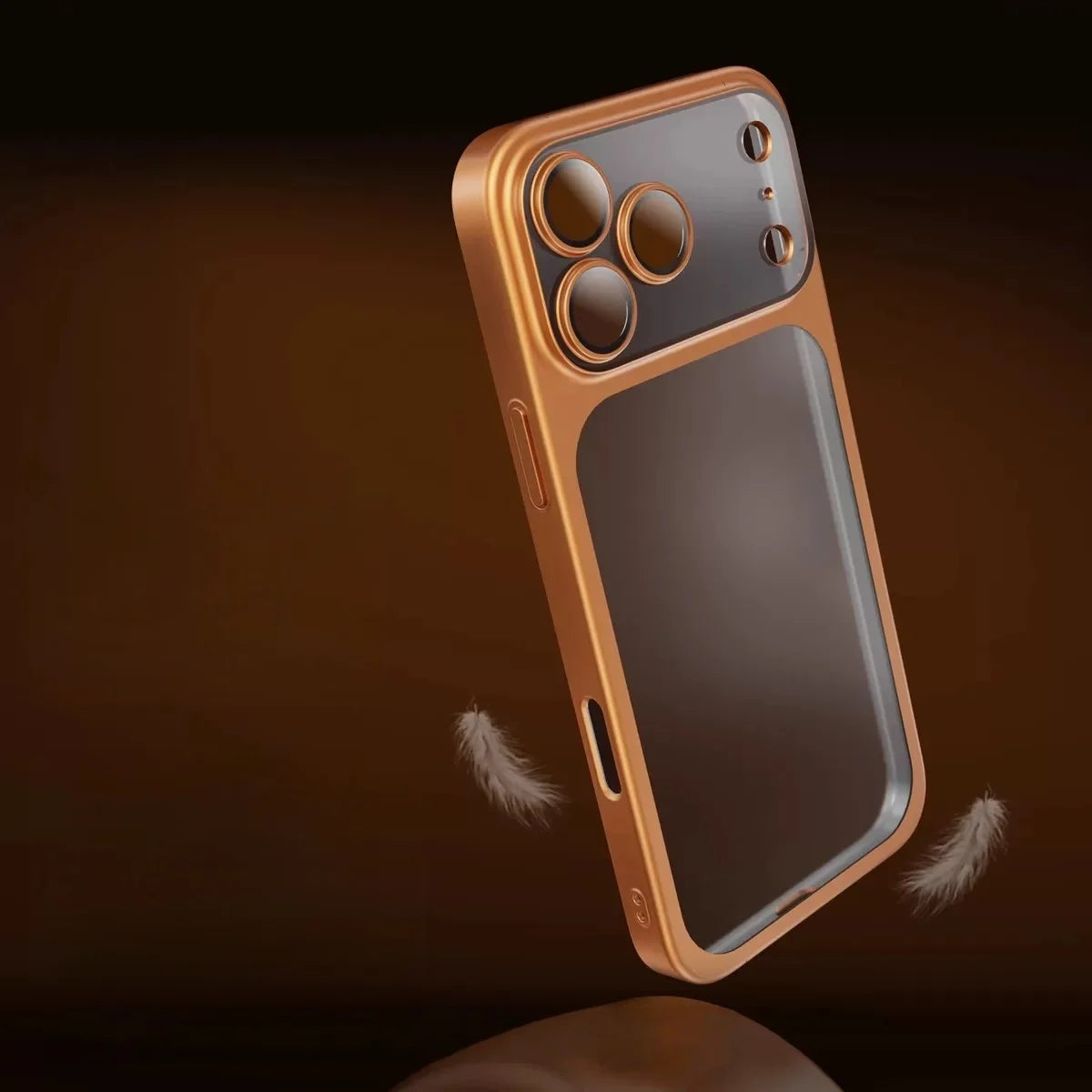 Official Cosmic Plating Frosted Translucent Thin Phone Case For iPhone 17 Pro Max/17/17Pro/Air Series Bumper Cover