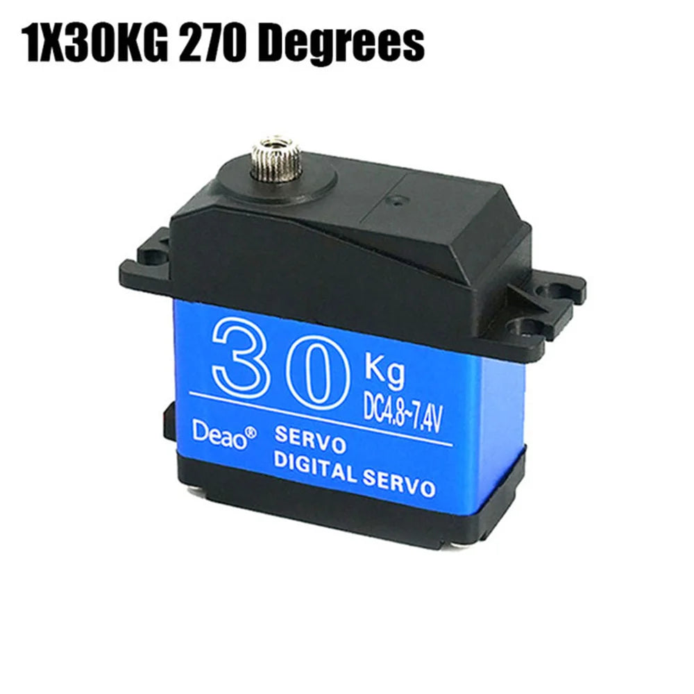 High torque digital servo waterproof 20KG 25KG 30KG 35KG servo 180 degrees 270 degrees metal gear 25T RC truck mechanical arm