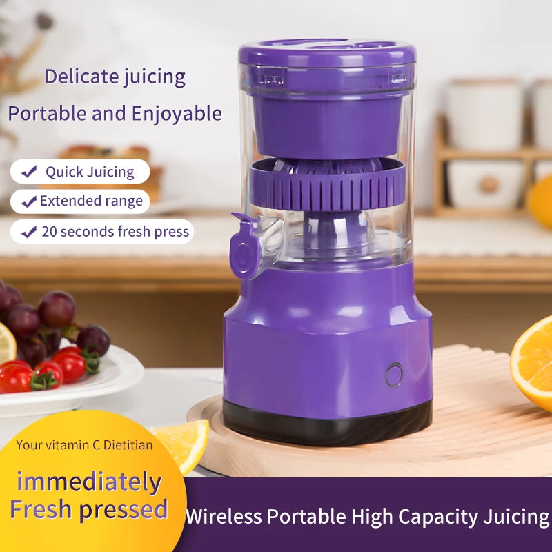 Electric Portable Blender Orange Juicer Mini Blender Automatic USB Charging Juicer Fruit Machine Juice Mixer Kitchen and Home