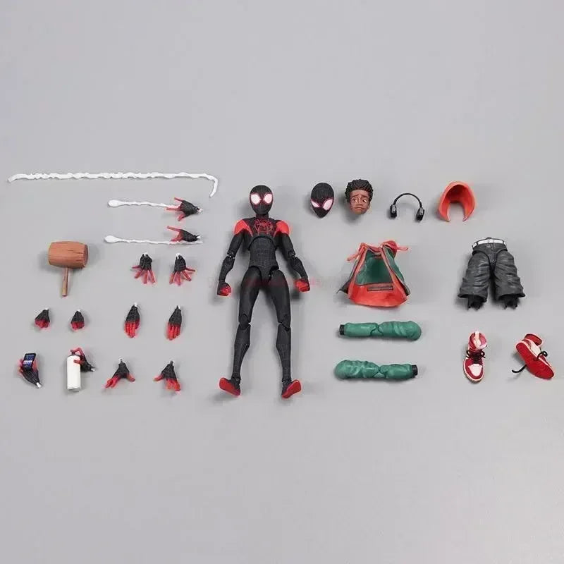 2024 Spiderman Gwen Peter Action Figure Anime Spider-verse Collection Sentinel Miles Morales Figures Christmas Toys Gifts