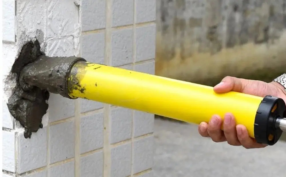 Caulking Gun Cement Lime Pump Grouting Mortar Sprayer Applicator Grout Filling Tools with 4 Nozzles Caulking Gun