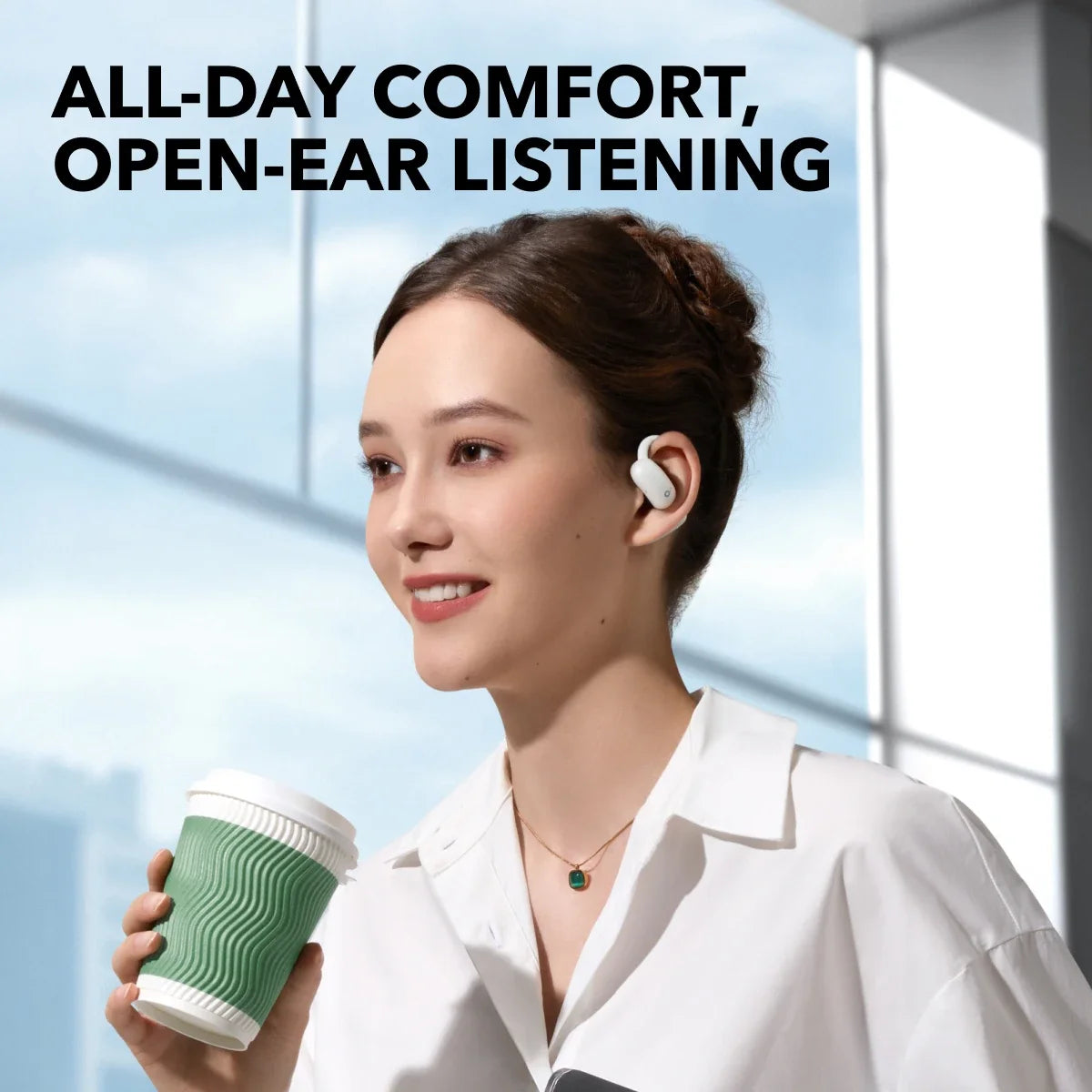 Soundcore AeroFit 2 by Anker Open-Ear Headphones Bluetooth Headphones Earphone Bluetooth Wireless Bluetooth Earphones