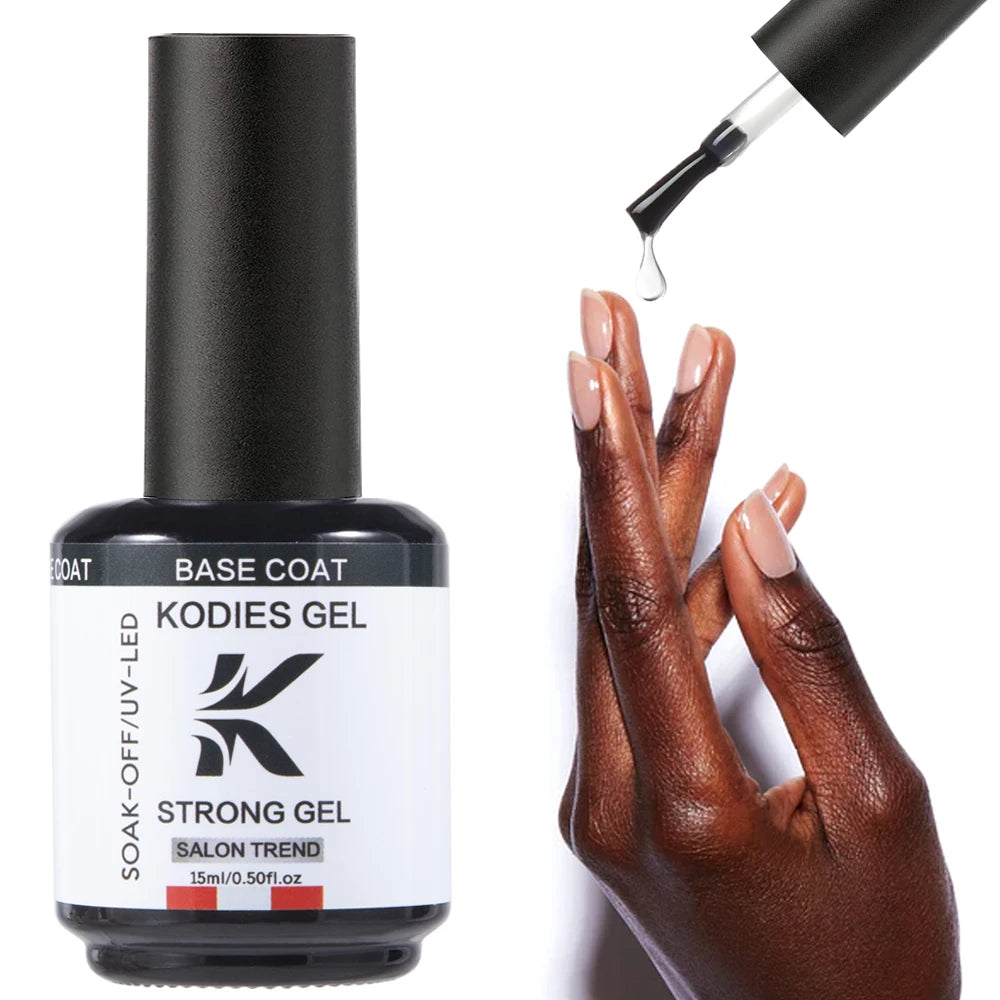 KODIES GEL Nail Primer Base Gel Prep Dehydrator Fast Dry Strong Adhesion Base Coat Gel Polish Semi Permanent UV Manicure Bonder