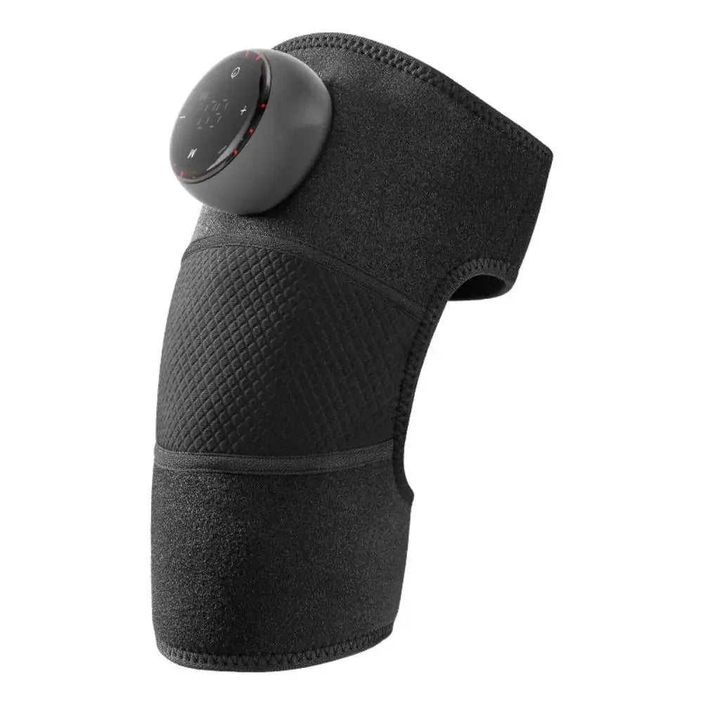 Deep Muscle Relief Electric Knee Massager Breathable 5 Temp Levels Cordless Heated Knee Brace 3 Modes