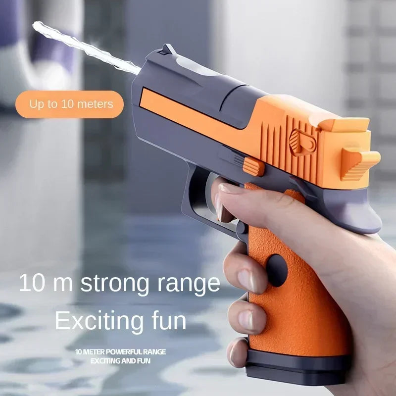 Desert Eagle Large Water Gun Capacity High Voltage Linkage Continuous Fire Glock Summer Water Battle Beach Children's Water Gun