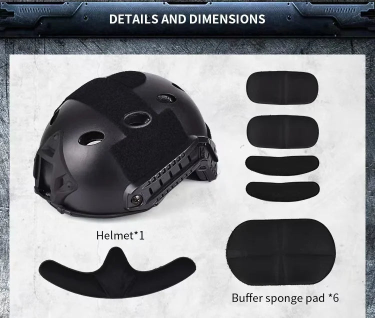 ZLang Tactical Airsoft Helmet With Full Face Mask For Hunting Cos Paintball Shooting Alien Mask and ABS Fast Helmet Protection