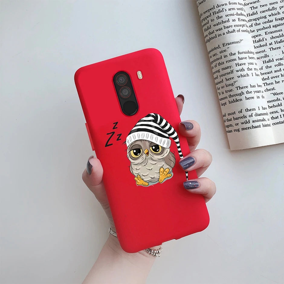 For xiaomi Pocophone F1 Case for xiaomi Poco F1 Case Silicone Soft TPU Phone Cases for PocoF1 Back Cover Heart Butterfly Bumper