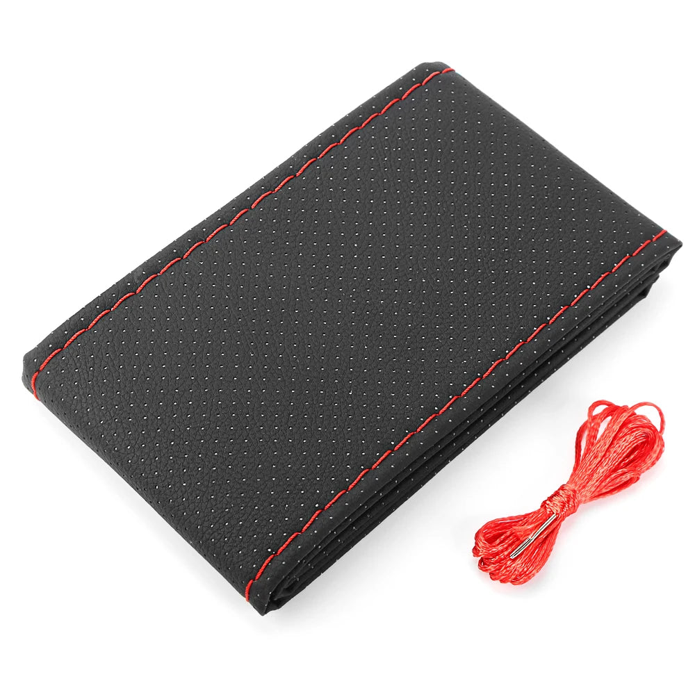 For Opel astra h j g insignia vectra c corsa d zafira b Acura Buick 1Set Car steering wheel cover Leather Hand stitching