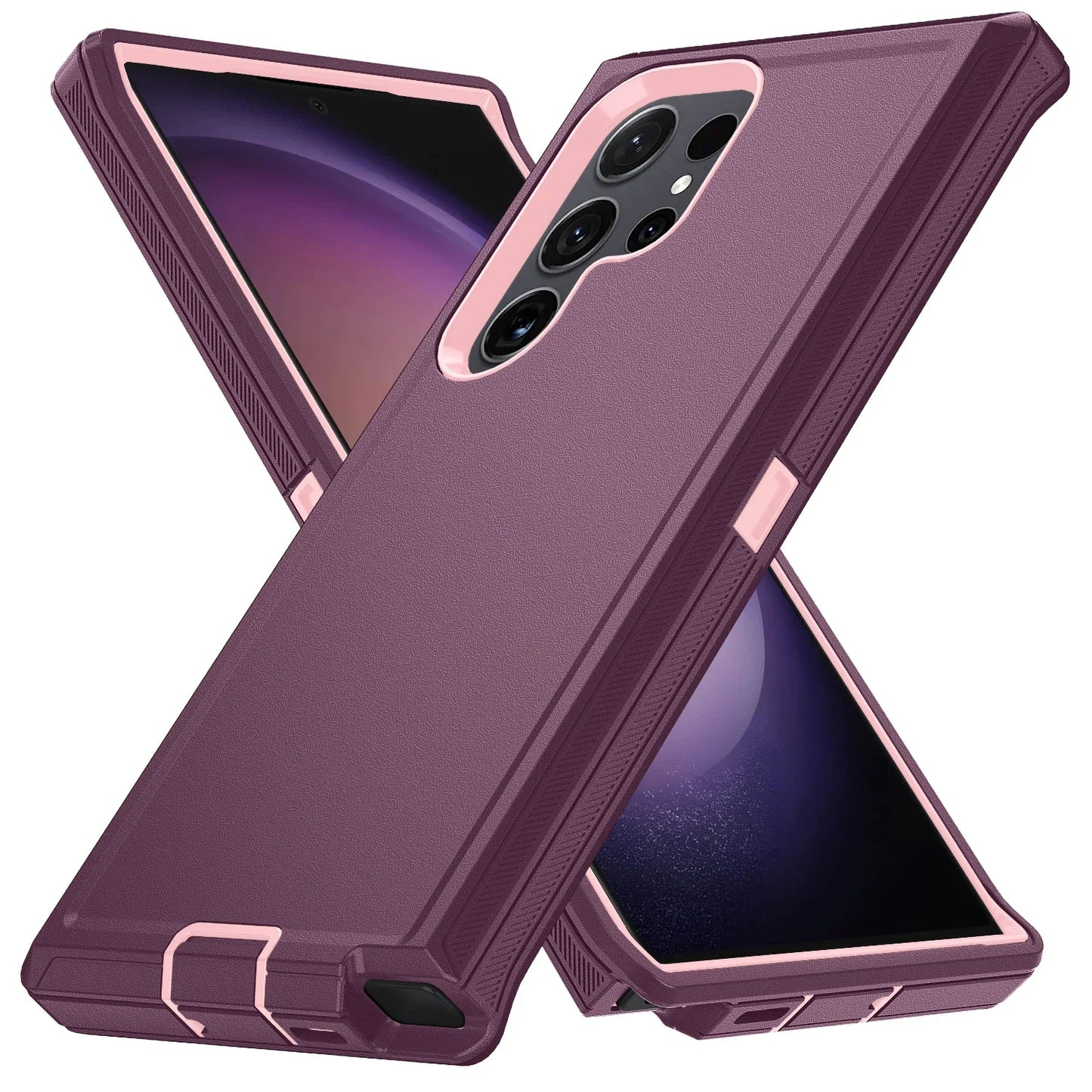 3IN1 Ott Defender Series Box for Orginal Samsung Galaxy S25 S24 S23 S22 S21 S20 FE Plus Ultra Note 20 Armor Shockproof Case