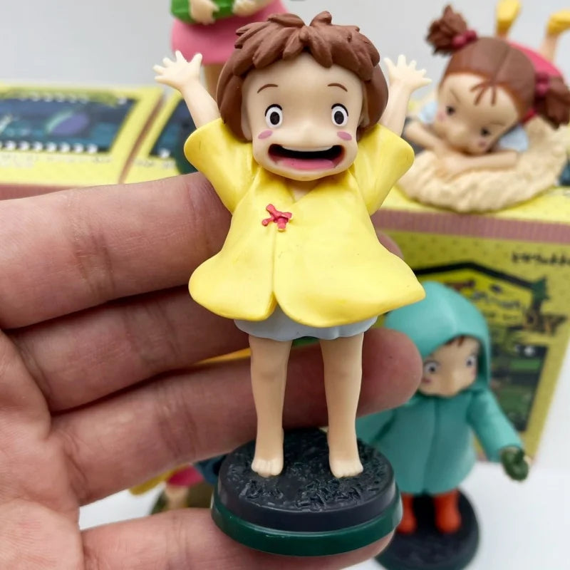 New Arrival  Anime Cute movie Character Fireflies girl and Ponyo PVC figure Model Desktop Decoration Kids Toys Birthday Gifts