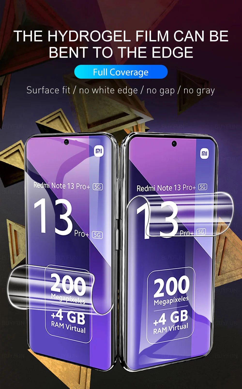 6in1 Curved Soft Hydrogel Film For Xiaomi Redmi Note 13 14 Pro+ 5G Screen Protector Note13 Pro Plus 13Pro 14Pro 4G HD Lens Glass