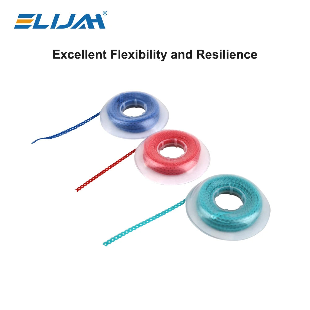 15 Feet/Roll Dental Orthodontic Elastic Ultra Power Chain Rubber Bands Long Short Continuous Denspay Dental Orthodontic Material