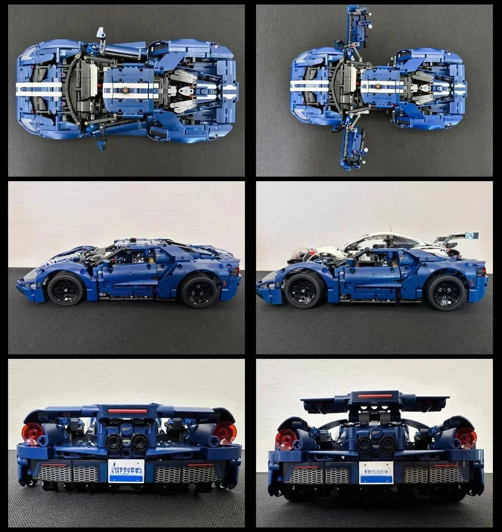 Technical MOC 42154 GT Sports Car Building Blocks 1:12 Scale Racing Vehicle Assembly Model Bricks Toys for Kids Adults Gifts