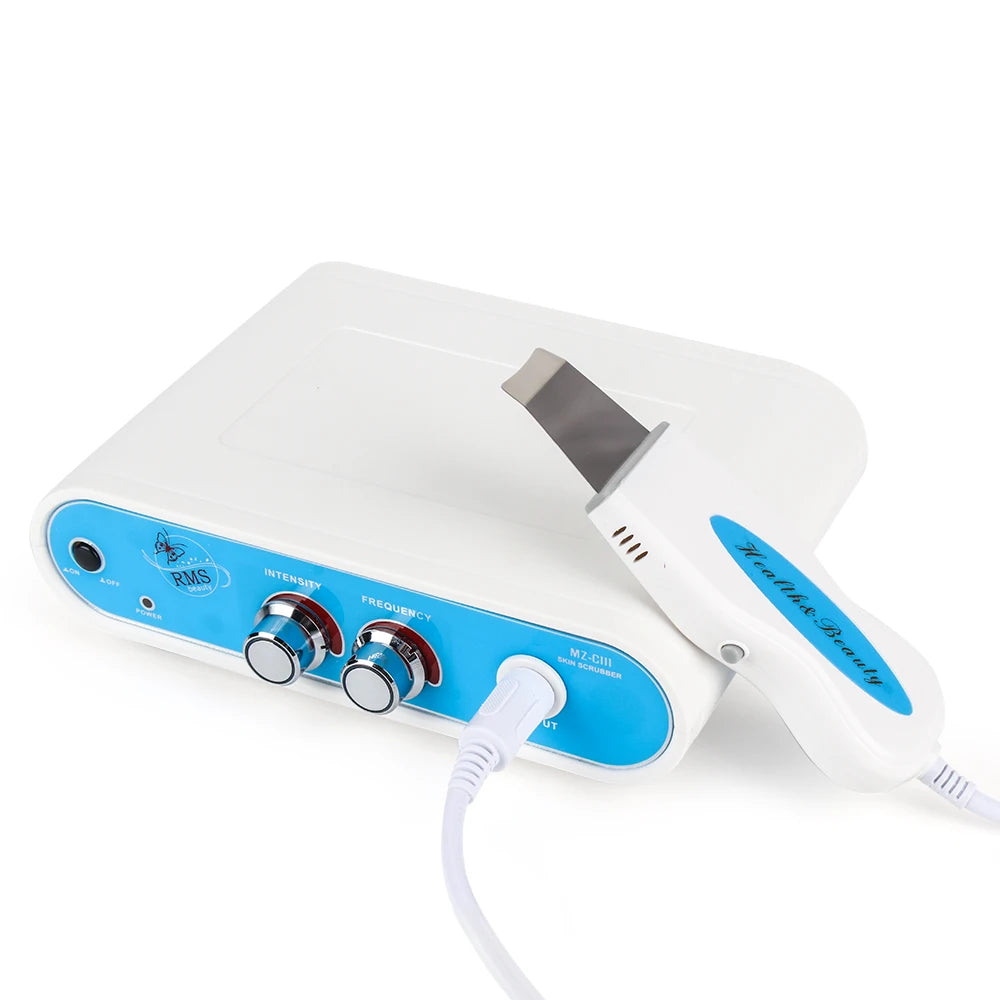 Powerful Ultrasonic Facial Skin Scrubber For Deep Cleaning Blackhead Acne Spots Remover Home Used Beauty Tool Skin Care Device