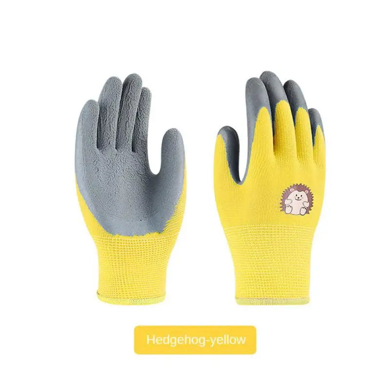 Kids Gloves Durable Waterproof Garden Work Non-Slip Portable Children Safety Yard Work Gloves Gardening Gloves Garden Supplies