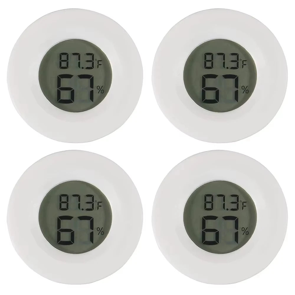4PCS LCD Digital Thermometer Hygrometer Indoor Room Electronic Temperature Humidity Meter Sensor Gauge Weather Station Home ﻿
