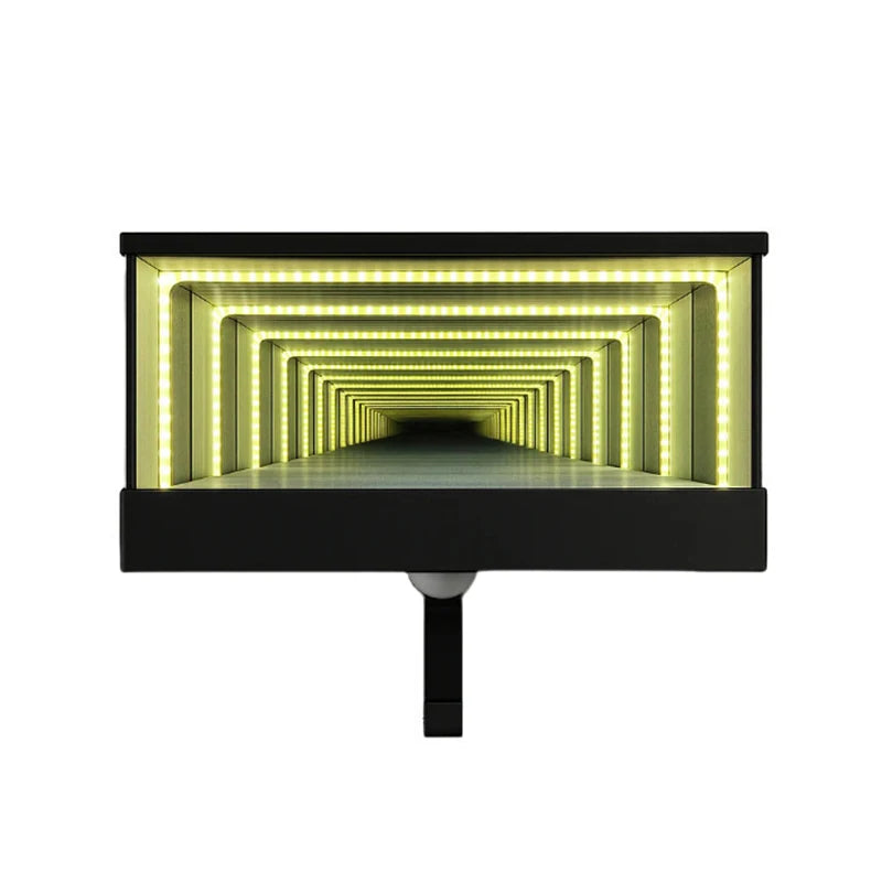 LED Light Featured Key Rack for Garage; Infinity Mirror Design; Ideal for Car Lovers; Simplifies Entry Point; Contains 1PC.