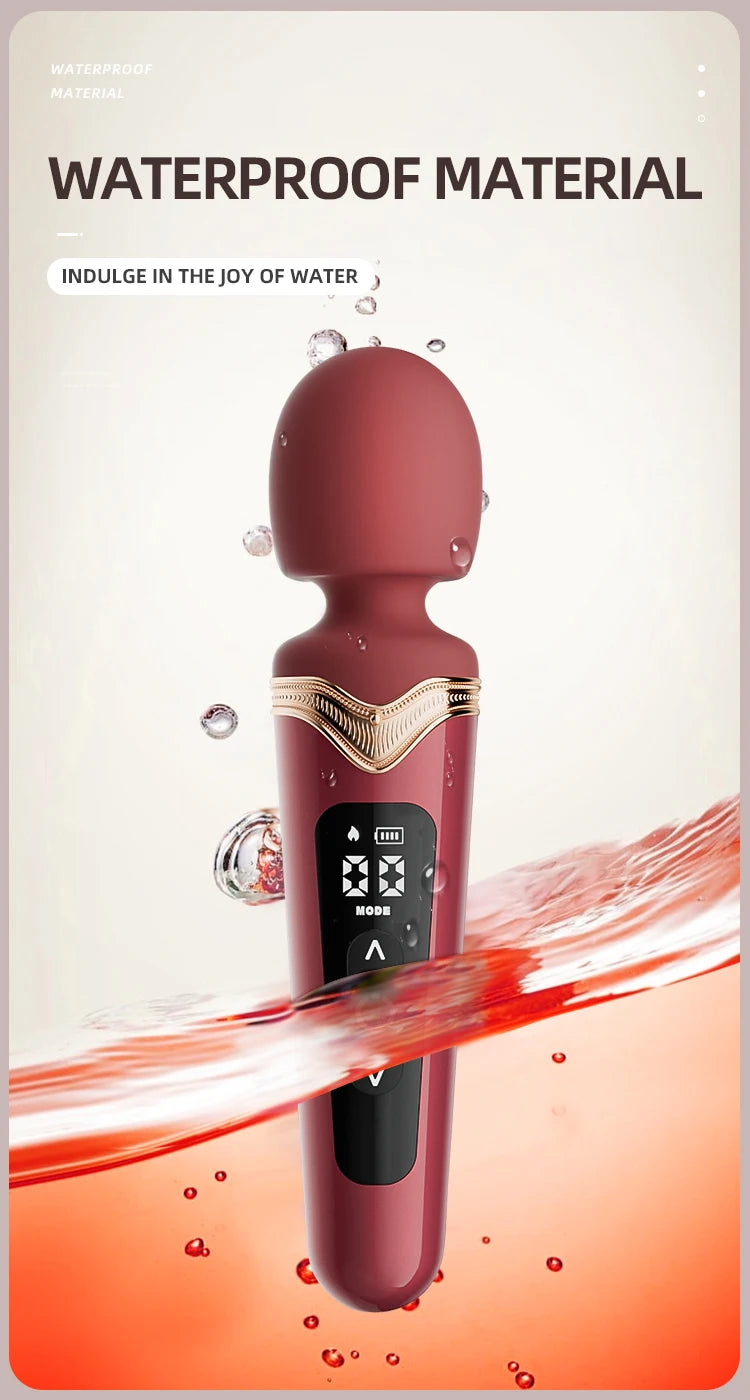 Powerful Magic Wand Vibrators Stimulation G Spot Nipple Clitoral Massager Vaginal Masturbator Female Masturbator Sex Toys