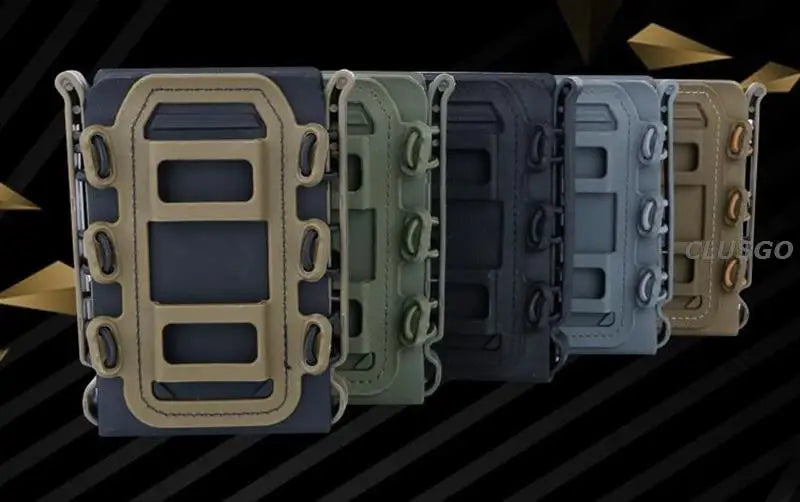 3Pcs Tactical Fast Mag TPR Flexible Molle Magazine Pouch Carrier for Ar15 M4 5.56/7.62 Mag Pouch Rifle Pistol Magazine Holder